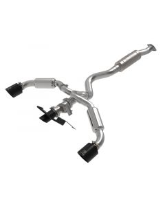 aFe 23-24 Toyota GR Corolla L3 1.6L (t) Gemini XV 3in to 2-1/2in Cat Back Exhaust w/ Black Tips buy in USA