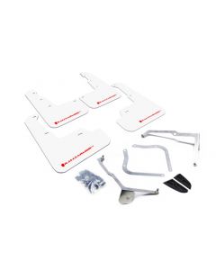 Rally Armor 15-21 Subaru WRX/STI (Sedan ONLY) White UR Mud Flap w/ Red Logo buy in USA