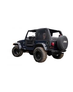 Rampage 97-06 Jeep Wrangler TJ Frameless Trail Soft Top Kit - Black Diamond buy in USA