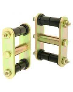 RockJock 76-86 CJ HD Leaf Spring Shackles Rear w/ Urethane Bushings HD Greasable Bolts Pair buy in USA