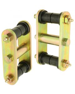 RockJock 76-86 CJ HD Leaf Spring Shackles Front w/ Urethane Bushings HD Greasable Bolts Pair buy in USA