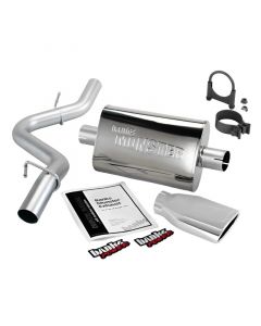 Banks Power 97-99 Jeep 2.5/4.0L Wrangler Slip Fit Cat Monster Exh Sys - SS Single Exh w/ Chrome Tip buy in USA