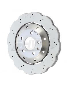 SHW 13-15 Audi RS5 4.2L Rear Drilled-Dimpled Lightweight Wavy Brake Rotor (8T0615601A) buy in USA