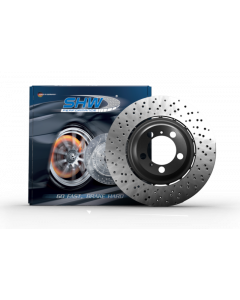 SHW 10-11 Porsche 911 GT3 3.8L w/o Ceramic Brake Right Front Drill-Dimp LW Brake Rotor (99735141091) buy in USA