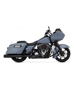 Vance & Hines HD Dresser 09-16 Power Duals Black PCX Header Exhaust buy in USA