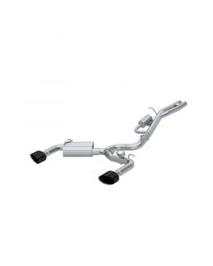 MBRP 17-20 Audi RS3 2.5T T304 SS 3in Cat-Back Dual Split Rear w/ Oval Black Chrome Tips buy in USA