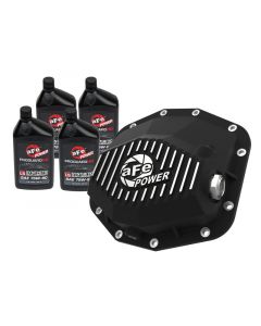 aFe POWER 21-22 Ram1500 TRX Hemi V8 6.2L PRO Series Rear Diff Cover Black w/Machined Fins & Gear Oil buy in USA