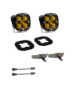 Baja Designs 11-16 Ford Super Duty Fog Pocket Kit - Amber buy in USA