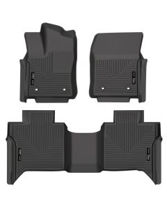 Husky Liners 2022 Toyota Tundra WeatherBeater CC CrewMax Front & 2nd Seat Floor Liner - Blk buy in USA