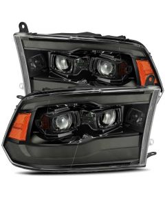 AlphaRex 09-18 Dodge Ram 1500 PRO-Series Projector Headlights Plank Style Alpha Blk w/Seq Signal/DRL buy in USA