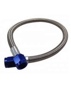 Fragola -4AN Hose Assembly Straight x Straight 36in Blue Nuts Nitrous Supply Line (3 Feet) buy in USA