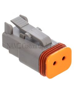 NAMZ Deutsch DT Series 2-Wire Plug & Wedgelock - Grey (Repl HD 72132-94GY) buy in USA