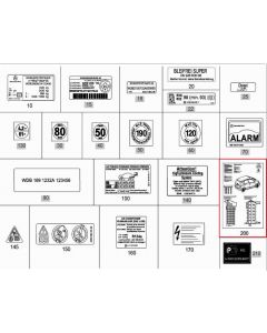 Original Mercedes-Benz Belegungsblatt Sicherungsbelegung im E-Fach buy in USA