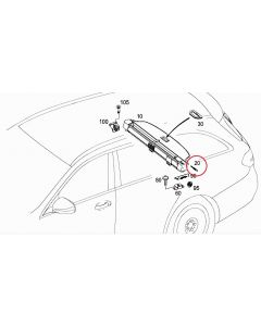 Orig. Mercedes-Benz Verriegelung Laderaumabdeckung Set E-Klasse 213 schwarz buy in USA