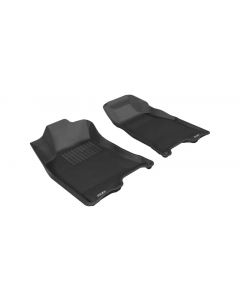 3D MAXpider 2004-2012 Chevrolet/GMC Colorado/Canyon Crew Cab Kagu 1st Row Floormat - Black buy in USA