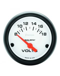 Autometer Phantom 52mm 8-18V Electronic Voltmeter Gauge buy in USA