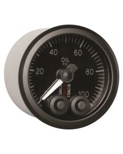 Autometer Stack Instruments Pro Control 52mm 0-100 PSI Oil Pressure Gauge - Black (1/8in NPTF Male) buy in USA