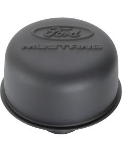 Ford Racing Black Crinkle Finish Breather Cap w/ Ford Mustang Logo buy in USA