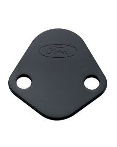 Ford Racing Fuel Pump Block Off Plate - Black Crinkle Finish w/ Ford Oval buy in USA