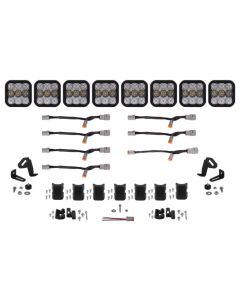 Diode Dynamics SS5 Pro Universal CrossLink 8-Pod Lightbar - White Combo buy in USA