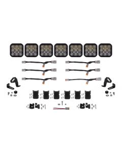 Diode Dynamics SS5 Pro Universal CrossLink 7-Pod Lightbar - White Driving buy in USA