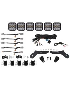 Diode Dynamics 17-20 Ford Raptor SS5 Grille CrossLink Lightbar Kit - Pro White Combo buy in USA