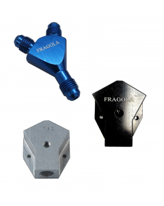 Fragola Y-Fitting -16AN Male Inlet x -12AN Male Outlets Black buy in USA