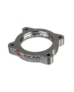 aFe 02-09 Chevrolet Trailblazer/ 02-09 GMC Envoy L6 4.2L Silver Bullet Throttle Body Spacer - Silver buy in USA