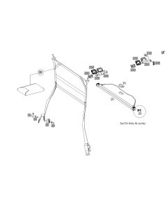 Orig. Mercedes-Benz Halter Verriegelung Rollo Laderaumabdeckung GLB 247 buy in USA