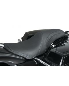 Mustang 08-21 Harley Electra Glide,Rd Glide,Rd King Tripper Fastback 1PC Seat w/Diam Stitch - Black buy in USA