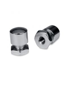 Mustang Solo Mounting Nuts (Pair) - Chrome buy in USA