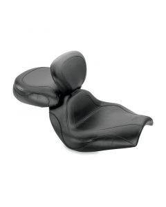 Mustang 02-08 Honda VTX1800C Sport Touring 2PC Seat w/Driver Backrest - Black buy in USA