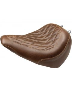 Mustang Harley Breakout Wide Tripper Solo Seat Diamond Stitch - Brown buy in USA