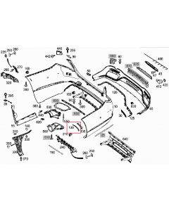 Original Mercedes-Benz Radlaufverbreiterung Radlaufabdeckung links & rechts buy in USA