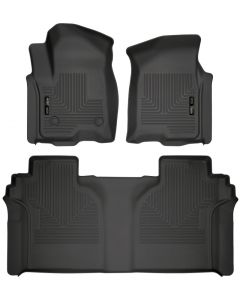 Husky Liners 19-23 Chevrolet Silverado 1500 Crew Cab WeatherBeater Blk Front & 2nd Seat Floor Liners buy in USA