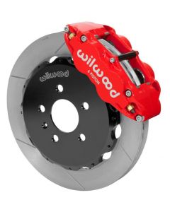 Wilwood 03-08 Audi A4 Forged Narrow Superlite 6R Front Big Brake Kit 12.88in (Red) w/ Lines buy in USA