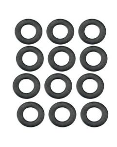 S&S Cycle .255in x .438in x .024in Rubber Coated Steel Flat Washer - 12 Pack buy in USA