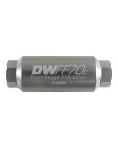 DeatschWerks 10AN Female 10 Micron 70mm Compact In-Line Fuel Filter Kit buy in USA