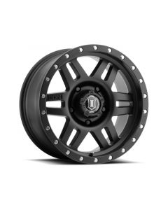 ICON Six Speed 17x8.5 5x150 25mm Offset 5.75in BS 116.5mm Bore Satin Black Wheel buy in USA