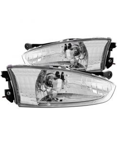 ANZO 1997-2002 Mitsubishi Mirage Crystal Headlights Chrome buy in USA