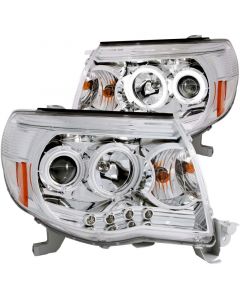 ANZO 2005-2011 Toyota Tacoma Projector Headlights w/ Halos Chrome buy in USA