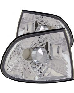 ANZO Corner Lights 1995-1999 Pre Facelift BMW 7 Series E38 Euro Corner Lights Chrome buy in USA