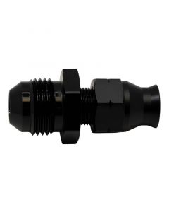 DeatschWerks 8AN Male Flare to 5/16in Hardline Compression Adapter - Anodized Matte Black buy in USA