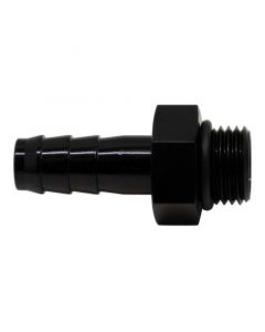 DeatschWerks 6AN ORB Male to 3/8in Male Triple Barb Fitting (Incl O-Ring) - Anodized Matte Black buy in USA