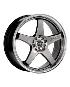 Enkei EV5 17x7 4x100/114.3 45mm Offset 72.6 Bore Diameter Hyper Black w/ Machined Lip Wheel buy in USA