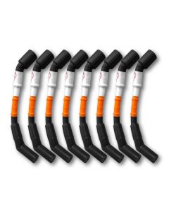 Kooks 10mm Spark Plug Wires - Orange w/Black Boots (8 pc. Set) buy in USA