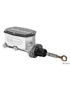 Wilwood Compact Tandem Master Cylinder - 15/16in Bore - w/Pushrod fits Mustang (Ball Burnished) buy in USA