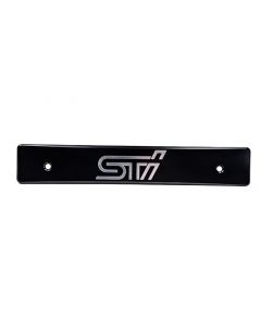 Turbo XS 15-17 Subaru WRX/STi Billet Aluminum License Plate Delete Black Machined STi Logo buy in USA