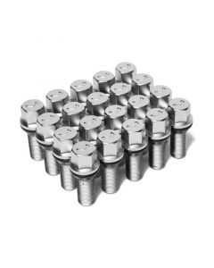 Vossen Lug Bolt - 14x1.5 - 30mm - 17mm Hex - Cone Seat - Silver (Set of 20) buy in USA