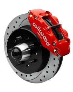 Wilwood Forged Narrow Superlite 6R Front Big Brake Kit 12.19in Drilled Rotors 88-98 C1500 - Red buy in USA